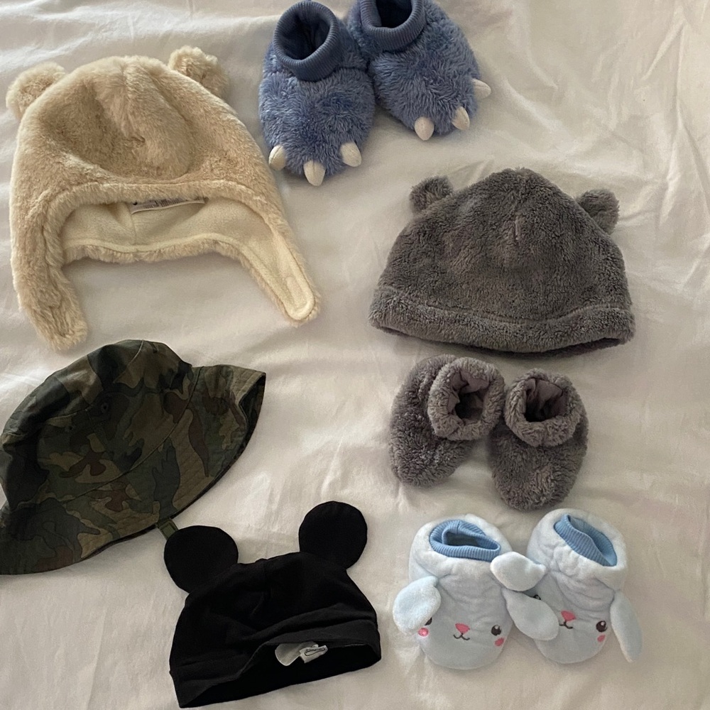 Adorable Baby Hat and Booties Set